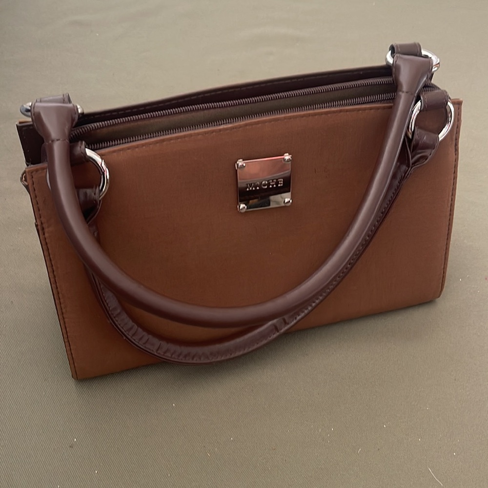 MICHE Brown Color, w 2 MICHE shells  Double-Handle Shoulder Bag